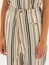 stripe gusset detail pant