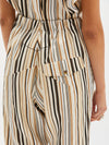 stripe gusset detail pant