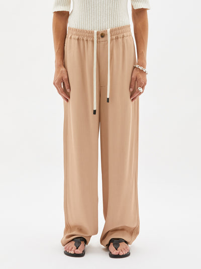 twill relaxed pull on pant