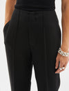 crepe bandless crop pant