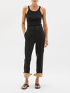 crepe bandless crop pant