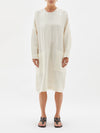 cotton mesh oversized dress