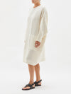 cotton mesh oversized dress