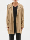 twill oversized sports trench