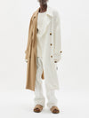 twill traditional trench