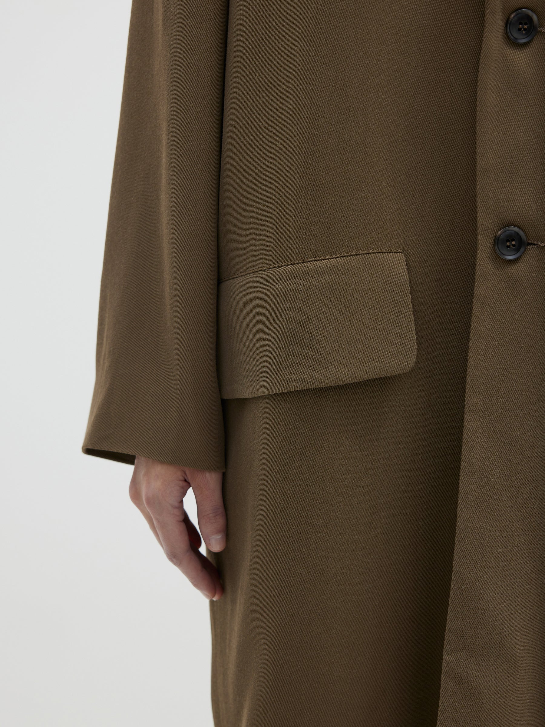viscose twill travel trench bassike