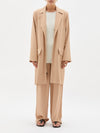 viscose twill travel trench