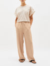 oversized athletic crop short sleeve t.shirt