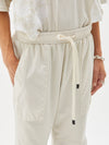 contrast panelled track pant