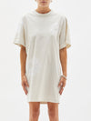 karamatsu contrast double jersey dress