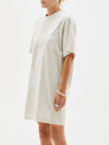 karamatsu contrast double jersey dress