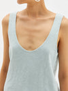 oversized scoop slub rib tank