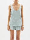 oversized scoop slub rib tank