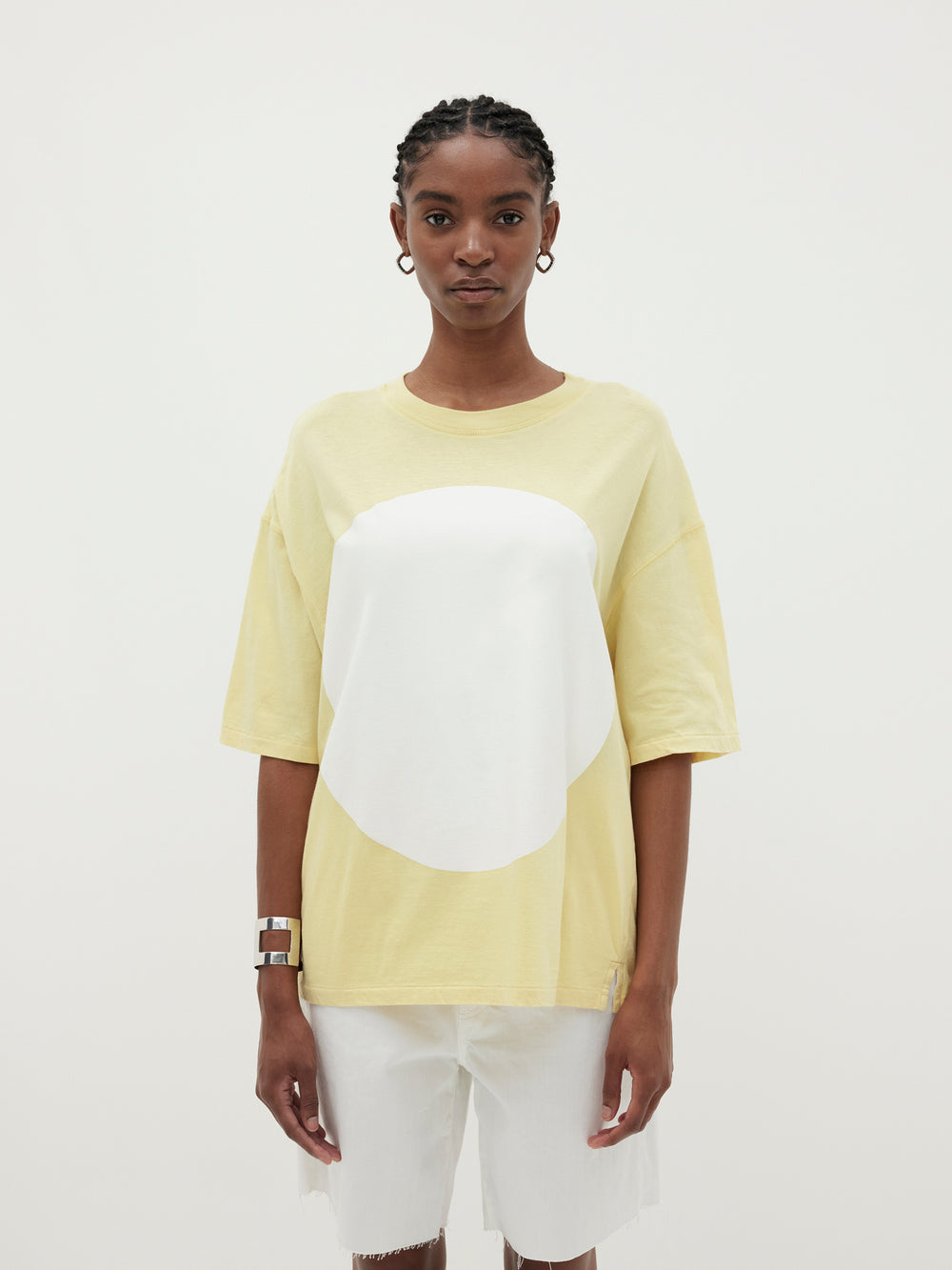slouch dot print short sleeve t.shirt