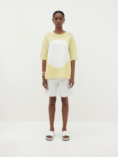 slouch dot print short sleeve t.shirt