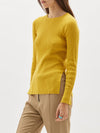 fine cotton linen ribbed knit