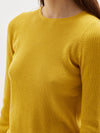 fine cotton linen ribbed knit