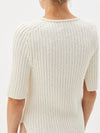 cotton linen short sleeve knit