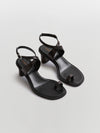 slip on block heel sandal