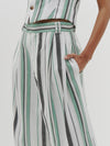 stripe pleated short