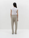 stretch twill zip detail pant