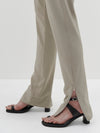 stretch twill zip detail pant
