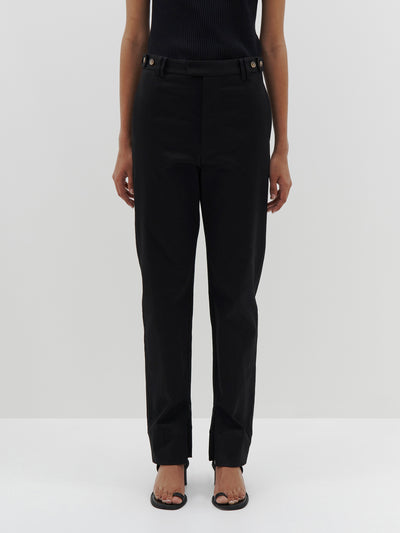 straight leg tapered pant