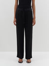 poplin detail tailored pant