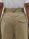 pleated poplin short
