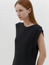 viscose raw detail dress