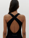 cross back rib tank dress