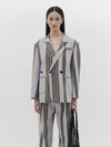 stripe man style blazer
