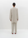 viscose side split travel coat
