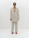 viscose side split travel coat