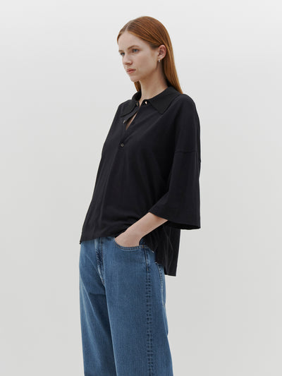 slouch fit polo short sleeve t.shirt