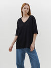 slouch v neck short sleeve t.shirt