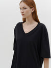 slouch v neck short sleeve t.shirt