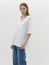 slouch v neck short sleeve t.shirt