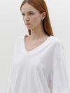 slouch v neck short sleeve t.shirt