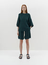 pique knit short