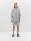 pique knit t.shirt
