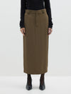 viscose twill skirt
