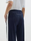 twill stripe detail pant