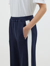 twill stripe detail pant