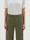 twill stripe detail pant