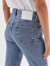 bassike classic crop jean in worn out wash