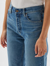 cut off straight leg jean