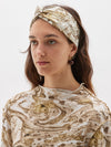 knotted printed headband