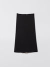 bassike longerline bandage skirt in black