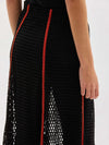 panelled net detail skirt